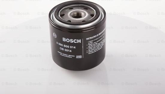 BOSCH 0 986 B00 014 - Eļļas filtrs autospares.lv