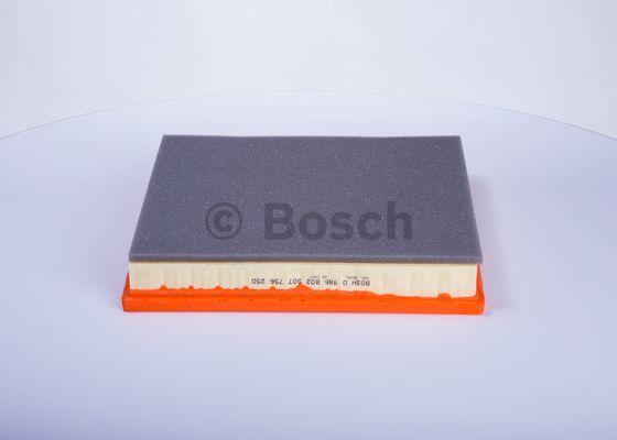 BOSCH 0 986 B02 507 - Воздушный фильтр, двигатель www.autospares.lv