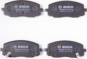 BOSCH 0 986 BB0 905 - Bremžu uzliku kompl., Disku bremzes www.autospares.lv