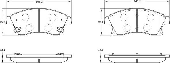 BOSCH 0 986 BB0 903 - Bremžu uzliku kompl., Disku bremzes www.autospares.lv