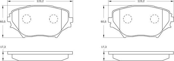 BOSCH 0 986 BB0 931 - Bremžu uzliku kompl., Disku bremzes www.autospares.lv