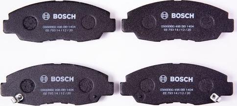 BOSCH 0 986 BB0 496 - Тормозные колодки, дисковые, комплект www.autospares.lv