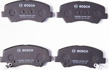 BOSCH 0 986 BB0 498 - Bremžu uzliku kompl., Disku bremzes www.autospares.lv