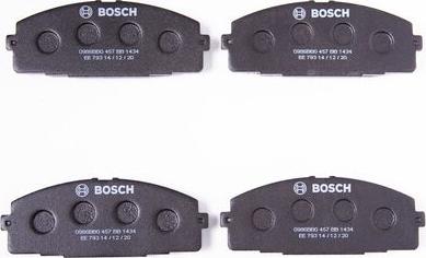 BOSCH 0 986 BB0 457 - Bremžu uzliku kompl., Disku bremzes www.autospares.lv