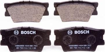 BOSCH 0 986 BB0 404 - Bremžu uzliku kompl., Disku bremzes www.autospares.lv