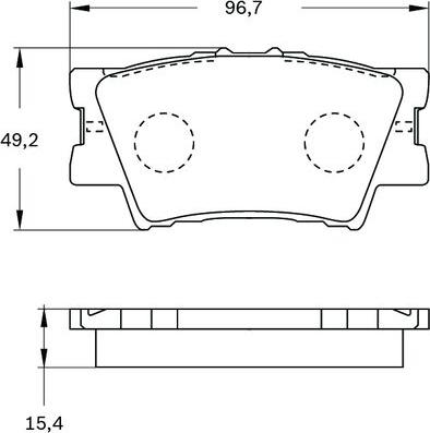 BOSCH 0 986 BB0 404 - Bremžu uzliku kompl., Disku bremzes www.autospares.lv