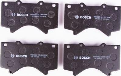 BOSCH 0 986 BB0 413 - Brake Pad Set, disc brake www.autospares.lv