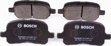 BOSCH 0 986 BB0 542 - Bremžu uzliku kompl., Disku bremzes www.autospares.lv