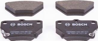 BOSCH 0 986 BB0 550 - Тормозные колодки, дисковые, комплект www.autospares.lv