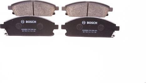 BOSCH 0 986 BB0 563 - Bremžu uzliku kompl., Disku bremzes autospares.lv