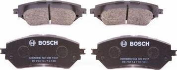 BOSCH 0 986 BB0 504 - Bremžu uzliku kompl., Disku bremzes www.autospares.lv