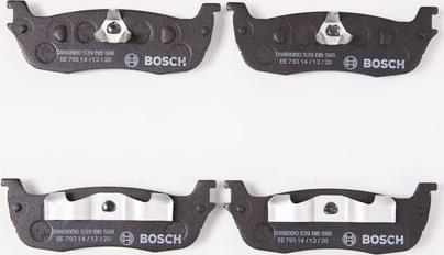 BOSCH 0 986 BB0 539 - Bremžu uzliku kompl., Disku bremzes www.autospares.lv