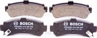 BOSCH 0 986 BB0 535 - Тормозные колодки, дисковые, комплект www.autospares.lv