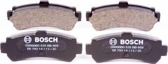 BOSCH 0 986 BB0 535 - Bremžu uzliku kompl., Disku bremzes www.autospares.lv