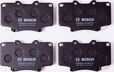 BOSCH 0 986 BB0 530 - Bremžu uzliku kompl., Disku bremzes www.autospares.lv