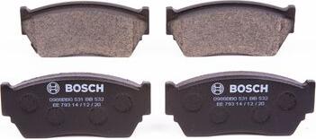 BOSCH 0 986 BB0 531 - Bremžu uzliku kompl., Disku bremzes www.autospares.lv