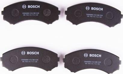 BOSCH 0 986 BB0 532 - Bremžu uzliku kompl., Disku bremzes www.autospares.lv