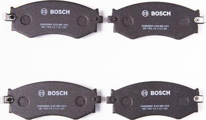 BOSCH 0 986 BB0 529 - Bremžu uzliku kompl., Disku bremzes www.autospares.lv