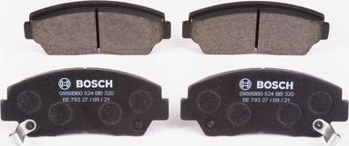 BOSCH 0 986 BB0 524 - Bremžu uzliku kompl., Disku bremzes www.autospares.lv