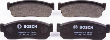 BOSCH 0 986 BB0 521 - Brake Pad Set, disc brake www.autospares.lv