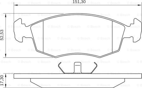 BOSCH 0 986 BB0 048 - Bremžu uzliku kompl., Disku bremzes www.autospares.lv