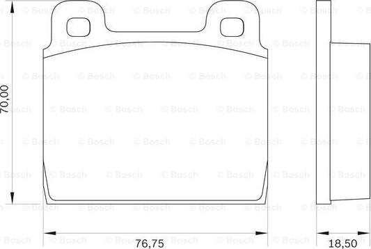 BOSCH 0 986 BB0 017 - Bremžu uzliku kompl., Disku bremzes www.autospares.lv