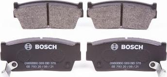 BOSCH 0 986 BB0 089 - Brake Pad Set, disc brake www.autospares.lv