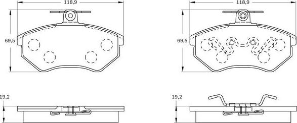 BOSCH 0 986 BB0 081 - Тормозные колодки, дисковые, комплект www.autospares.lv