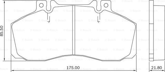 BOSCH 0 986 BB0 024 - Bremžu uzliku kompl., Disku bremzes www.autospares.lv