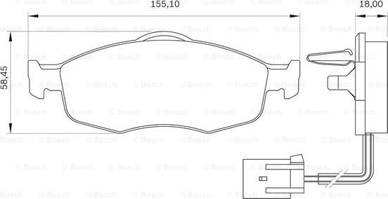 BOSCH 0 986 BB0 143 - Bremžu uzliku kompl., Disku bremzes www.autospares.lv