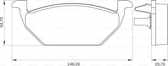 BOSCH 0 986 BB0 109 - Brake Pad Set, disc brake www.autospares.lv