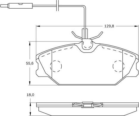 BOSCH 0 986 BB0 100 - Bremžu uzliku kompl., Disku bremzes www.autospares.lv