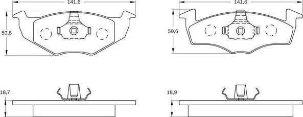 BOSCH 0 986 BB0 130 - Тормозные колодки, дисковые, комплект www.autospares.lv