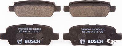 BOSCH 0 986 BB0 897 - Brake Pad Set, disc brake www.autospares.lv