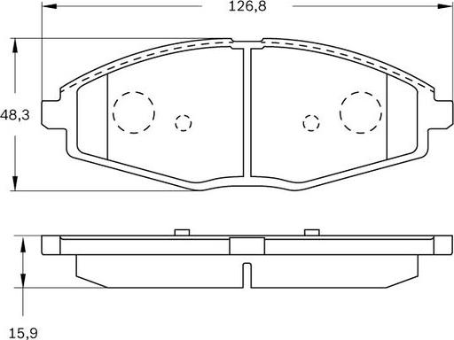 BOSCH 0 986 BB0 852 - Bremžu uzliku kompl., Disku bremzes www.autospares.lv