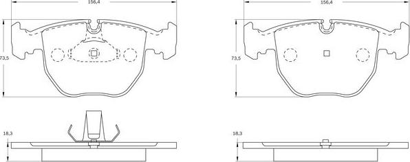 BOSCH 0 986 BB0 839 - Bremžu uzliku kompl., Disku bremzes www.autospares.lv