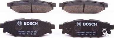 BOSCH 0 986 BB0 391 - Brake Pad Set, disc brake www.autospares.lv