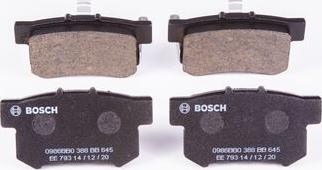 BOSCH 0 986 BB0 388 - Bremžu uzliku kompl., Disku bremzes www.autospares.lv