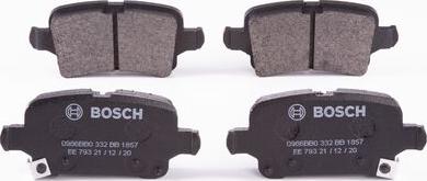 BOSCH 0 986 BB0 332 - Bremžu uzliku kompl., Disku bremzes www.autospares.lv