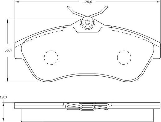 BOSCH 0 986 BB0 325 - Bremžu uzliku kompl., Disku bremzes www.autospares.lv