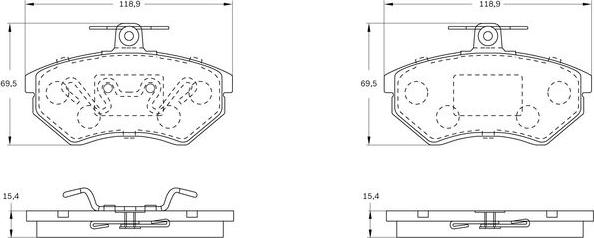 BOSCH 0 986 BB0 289 - Тормозные колодки, дисковые, комплект www.autospares.lv