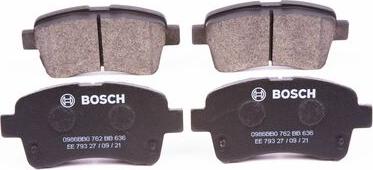 BOSCH 0 986 BB0 762 - Bremžu uzliku kompl., Disku bremzes www.autospares.lv