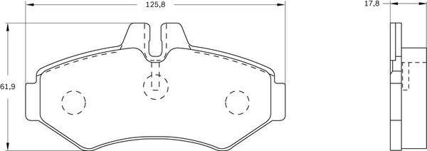 BOSCH 0 986 BB0 733 - Bremžu uzliku kompl., Disku bremzes www.autospares.lv