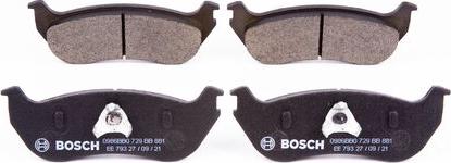 BOSCH 0 986 BB0 729 - Bremžu uzliku kompl., Disku bremzes www.autospares.lv