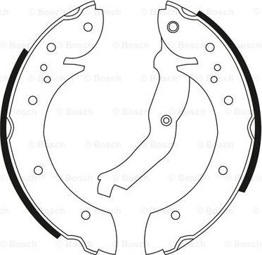 BOSCH 0 986 BB3 537 - Brake Shoe Set www.autospares.lv