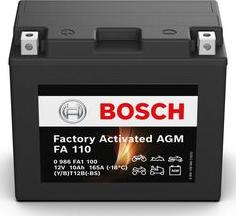 BOSCH 0 986 FA1 100 - Startera akumulatoru baterija www.autospares.lv