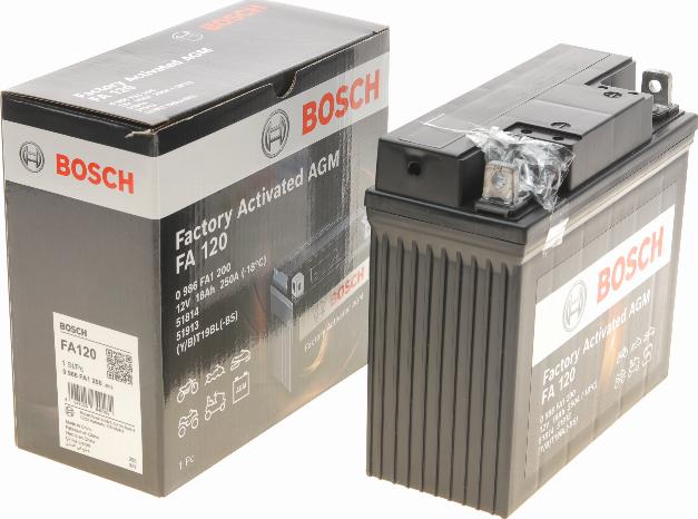 BOSCH 0 986 FA1 200 - Startera akumulatoru baterija www.autospares.lv