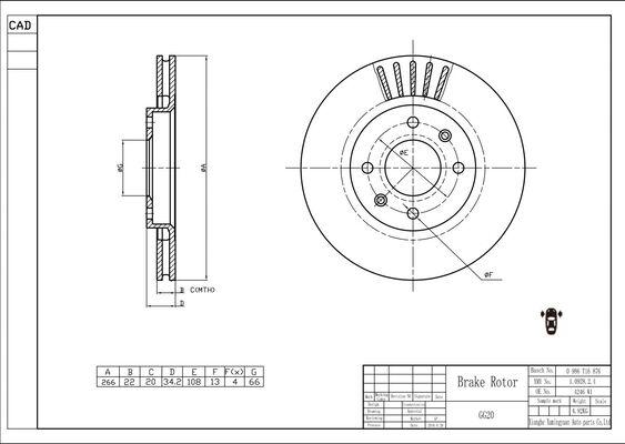 BOSCH 0 986 T16 876 - Bremžu diski www.autospares.lv