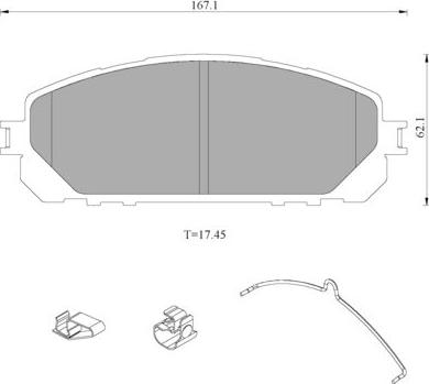 BOSCH 0 986 T11 189 - Bremžu uzliku kompl., Disku bremzes www.autospares.lv