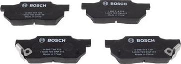 BOSCH 0 986 T18 129 - Bremžu uzliku kompl., Disku bremzes www.autospares.lv